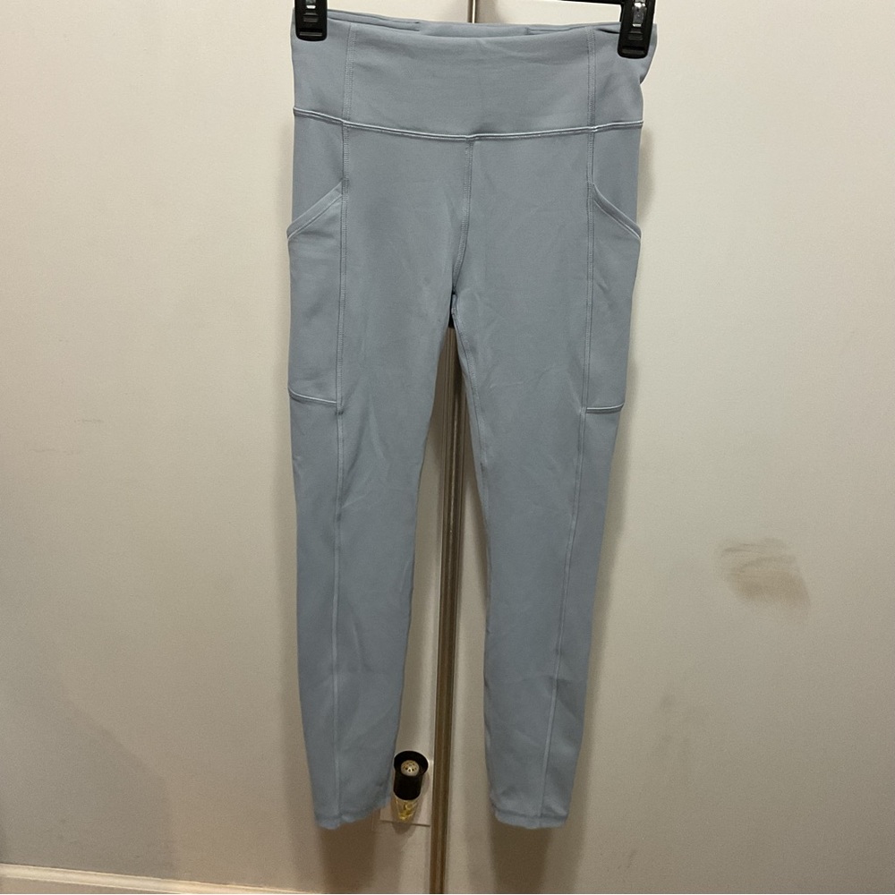 Lululemon Light Blue Leggings Size 4 - Picture 2 of 8